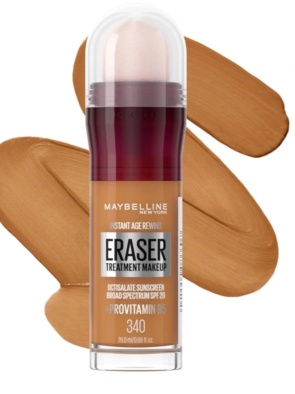 Maybelline Instant Age Rewind Foundation - Shade 340 Caramel (Warm Tan)